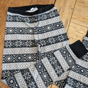 Old Navy XS Fairisle Thermal PJ Pants
